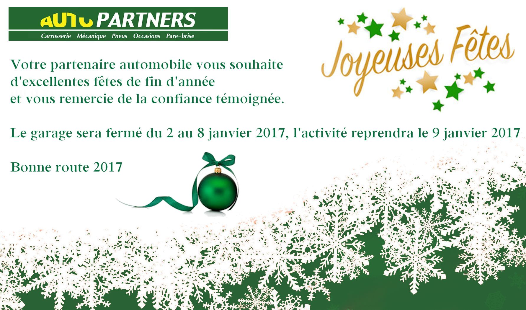 Joyeuses fêtes